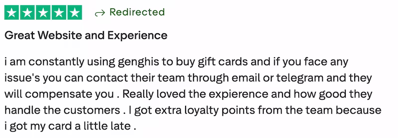 Trustpilot Review 1